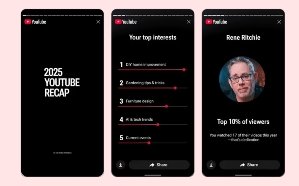YouTube Unveils First-Ever Personalized Viewing Recap Powered by AI Insights