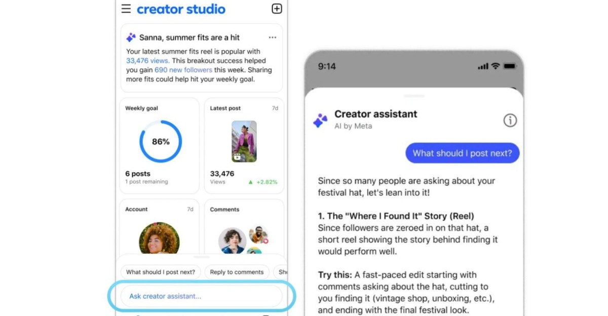 Meta Facebook Creator Studio app - Meta Relaunches Facebook Creator Studio as AI-Powered Companion App